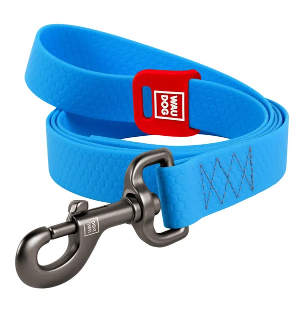 27342 Повідець WAUDOG Waterproof водостійкий L-XXL 25мм 305см блакитний