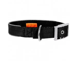 CoLLaR нашийник з нейлону зі світловідбиваючою вставкою (чорний), W 15 мм, L 27-35 см