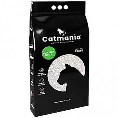 Бентонітовий наповнювач CATMANIA Алоє вера + зелені гранули, 5л
