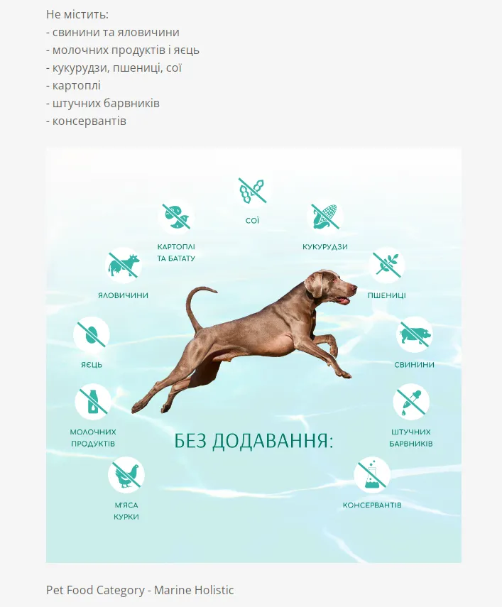 Optimeal Бюті Фітнес Здорова вага беззерновий сухий корм для собак 1,5кг