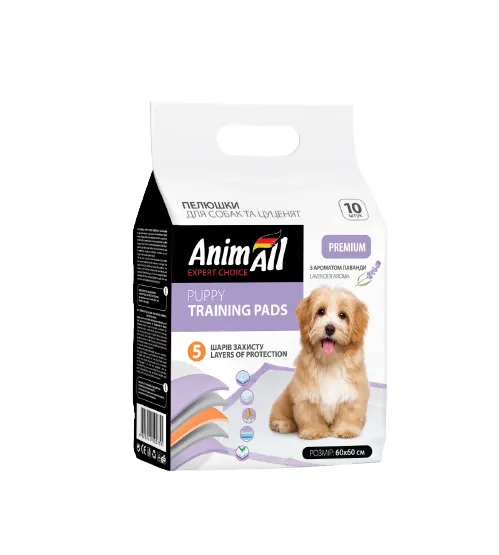 Пелюшки AnimAll 60*60см з ароматом лаванди 10шт