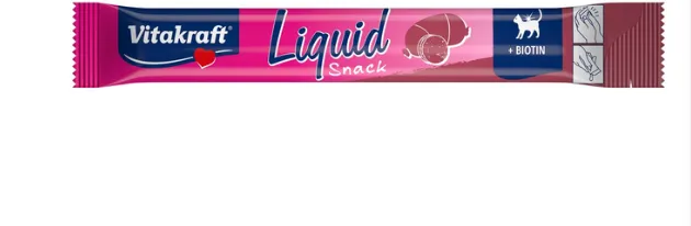 Vitakraft Liquid Snack Liver+Biotin печінка+біотин, кремові ласощі для котів 6*15г