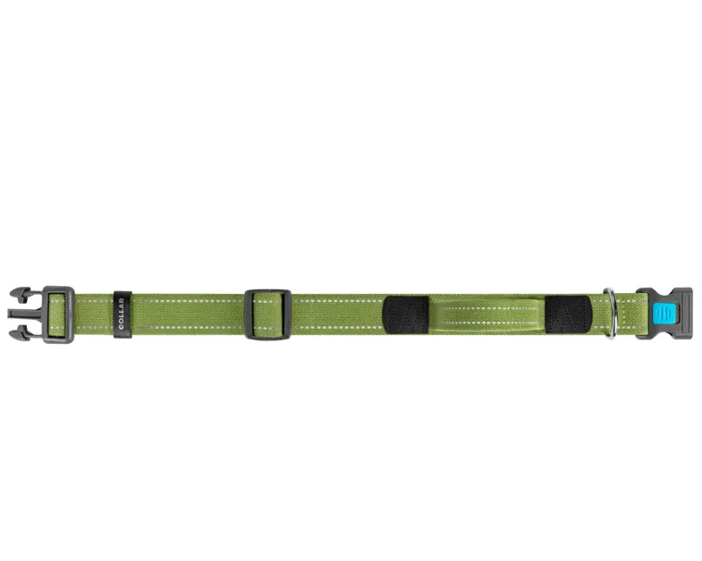 9936 Нашийник CoLLaR бавовняна стрічка з ручкою, брезент, пласт. фастекс L Ш 35мм Д 53-69см