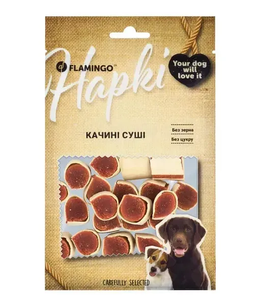 Flamingo Качині суші для собак 75г