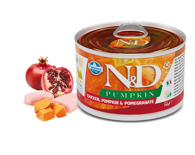 Farmina Dog N&D Grain Free Pumpkin Chicken Adult Mini з гарбузом, куркою, гранатом 140г 02314