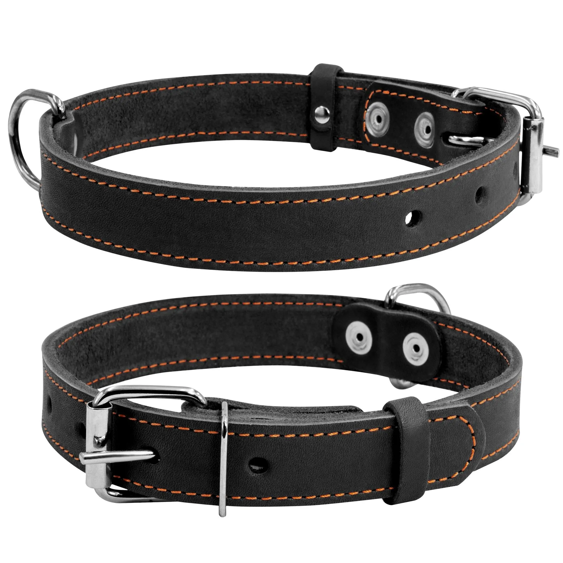 02731 Нашийник "CoLLaR" одинарний (шир.35мм, довж.47-62см) чорний