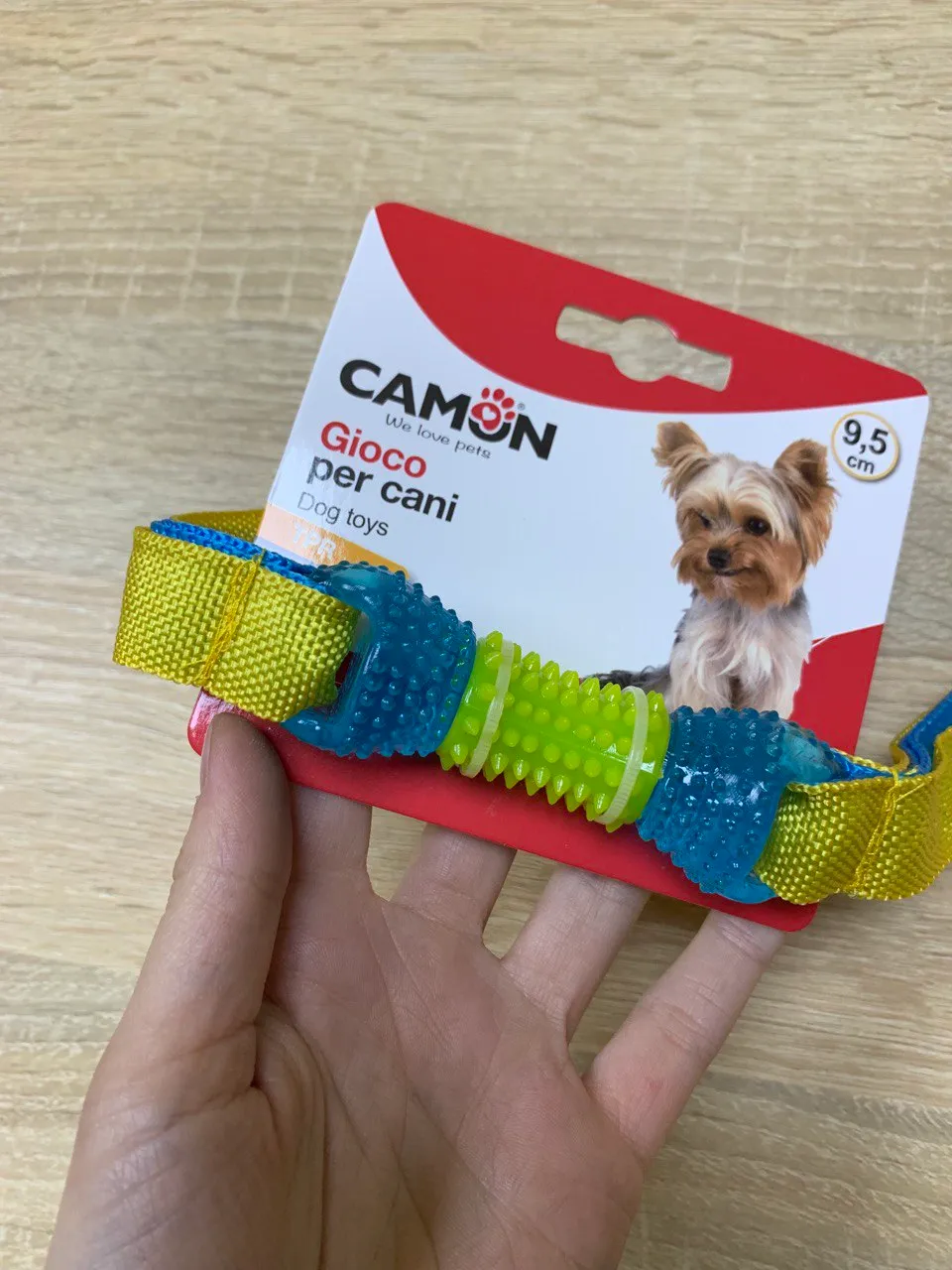 Іграшка для собак Camon Кістка TPR з стрічкою, 27см AD0394