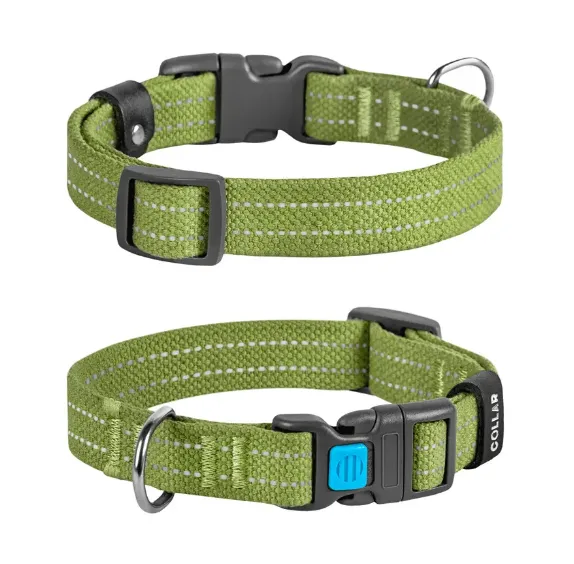 9930 Нашийник CoLLaR бавовняна стрічка, брезент, пласт. фастекс S Ш 20мм Д 28-40см