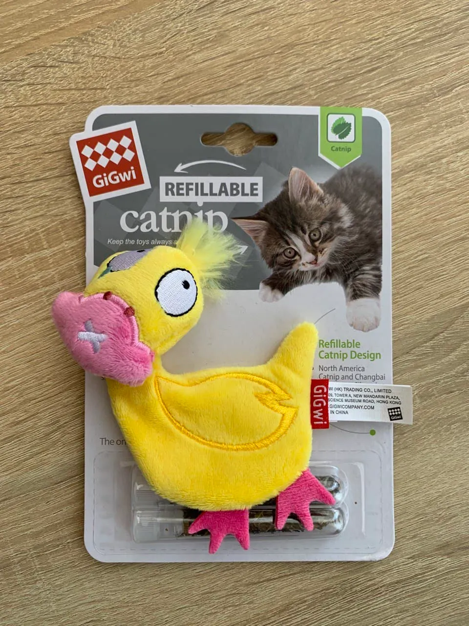 7455 Іграшка для котів Качка зі змінною м'ятою для котів