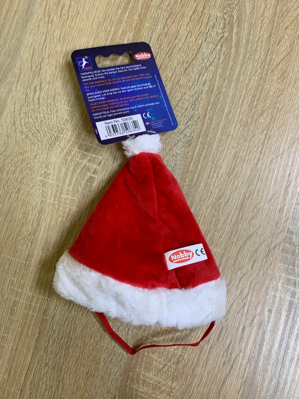 50635 Різдвяна шапочка Xmas червона 18см
