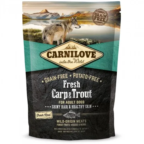 Корм Carnilove Фреш для дорослих собак з карпом та фореллю 1.5кг