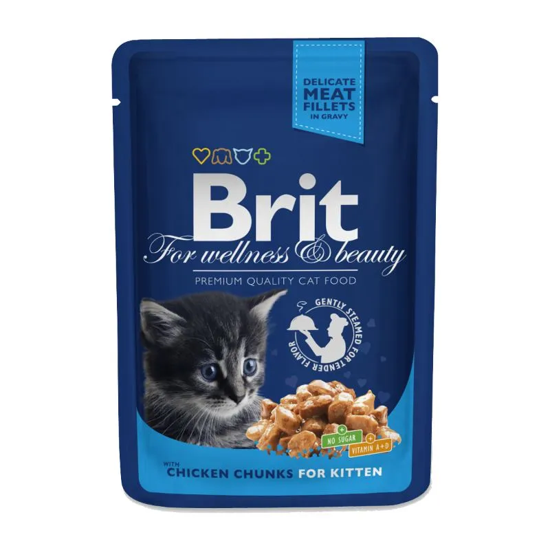 Brit Premium Cat pouch (курка для кошенят) 100g
