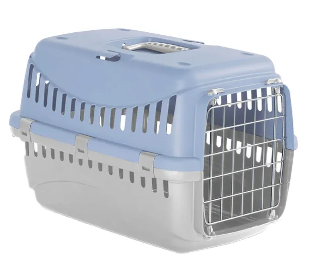 Переноска "Gipsy 1" small Light Blue (метал.двер) 46*31*32см
