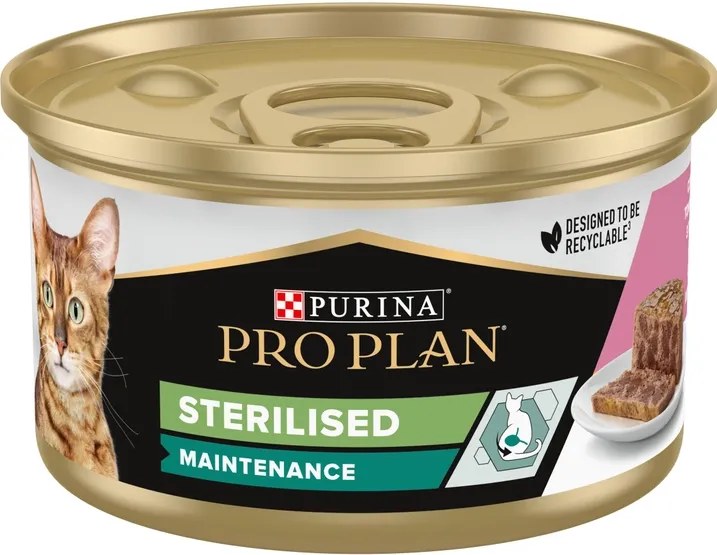 ProPlan жб 85г Sterilised лосось/тунець