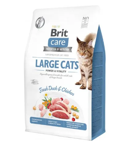 Brit Care Cat GF Large cats Power & Vitality (для котів великих порід) 0.4кг
