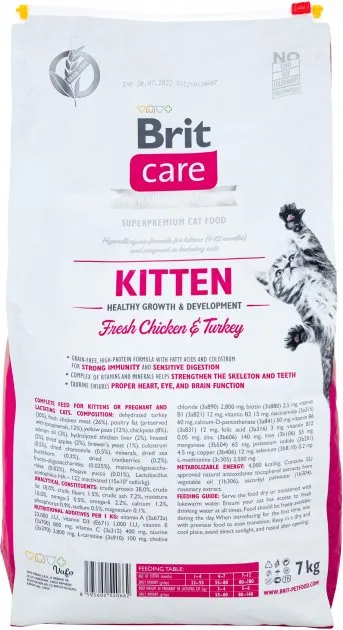 Brit Care Cat GF Kitten HGrowth & Developmrnt (здоровий ріст і розвиток) 1кг