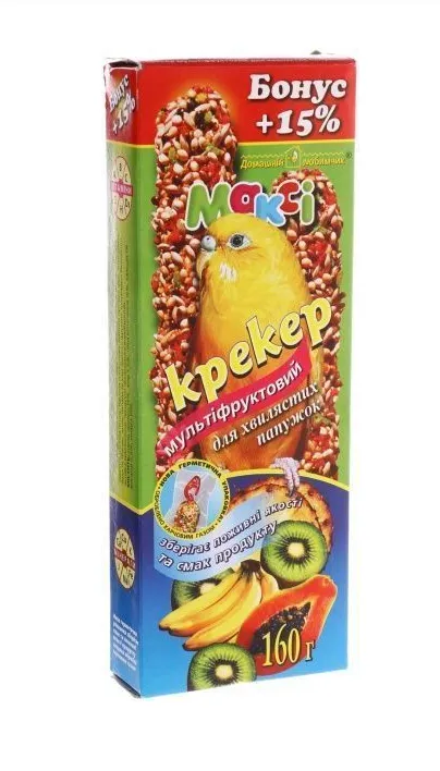 Максі крекер для папуг мультифруктовий