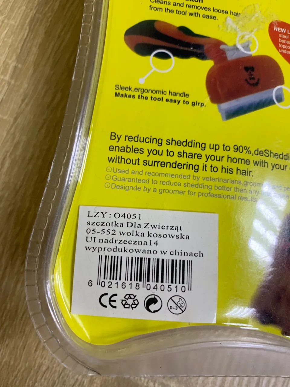FURminator з кнопкою для середніх собак з довгою шерстю 68,5мм DeShedding Tool 04051