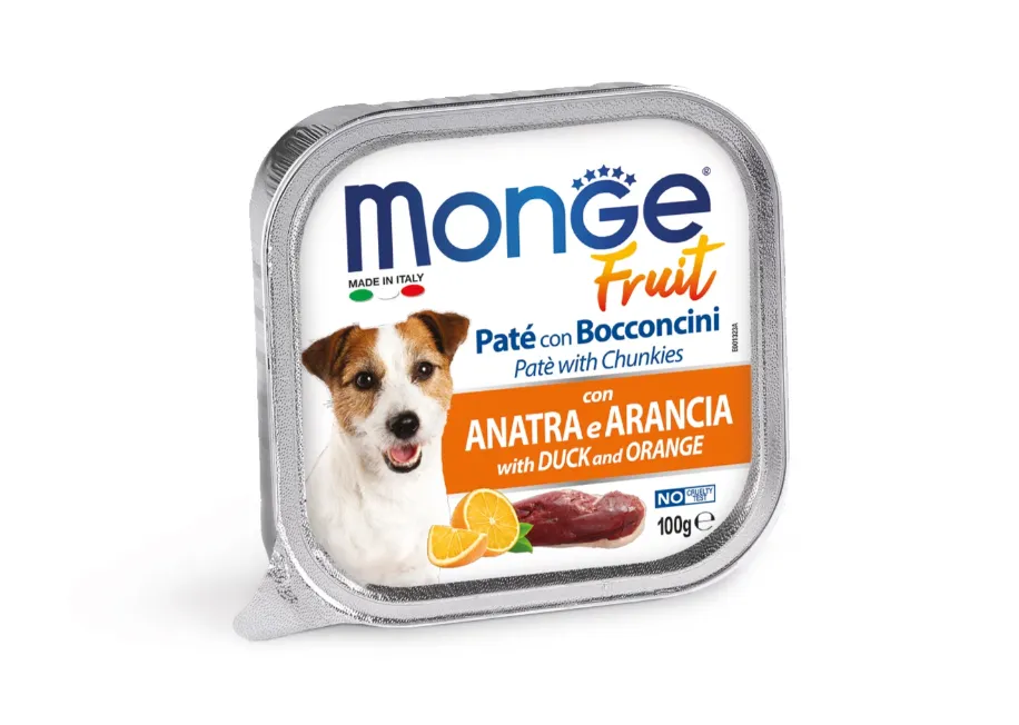 Корм для собак MONGE Fruit Duck/Orange качка/апельсин 100г