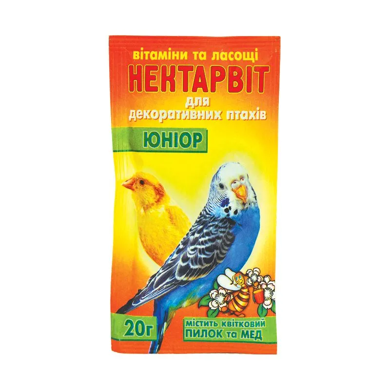 Нектар-Віт "Юніор" (вітаміни для папуг), 20г		