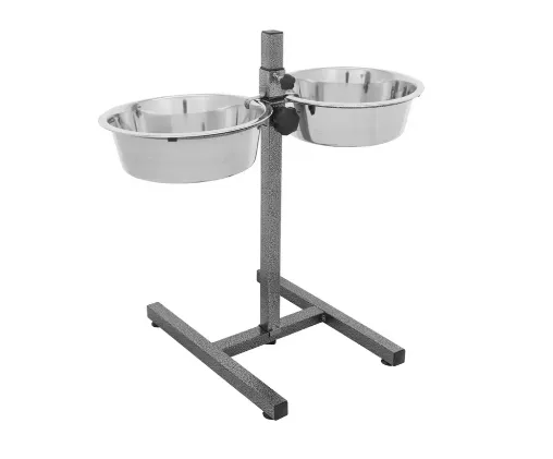 24922 Стійка з мисками Trixie Dog Bar нержавіюча сталь 2шт*2.8л/24см