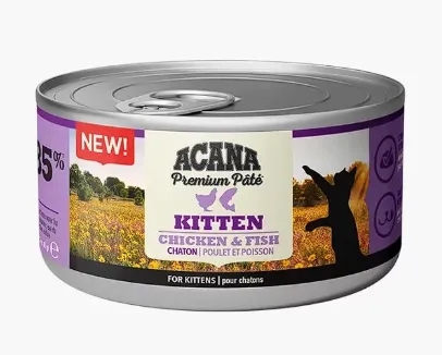 Консервований корм для кошенят Acana Kitten Chicken&Fish курка&риба 85г