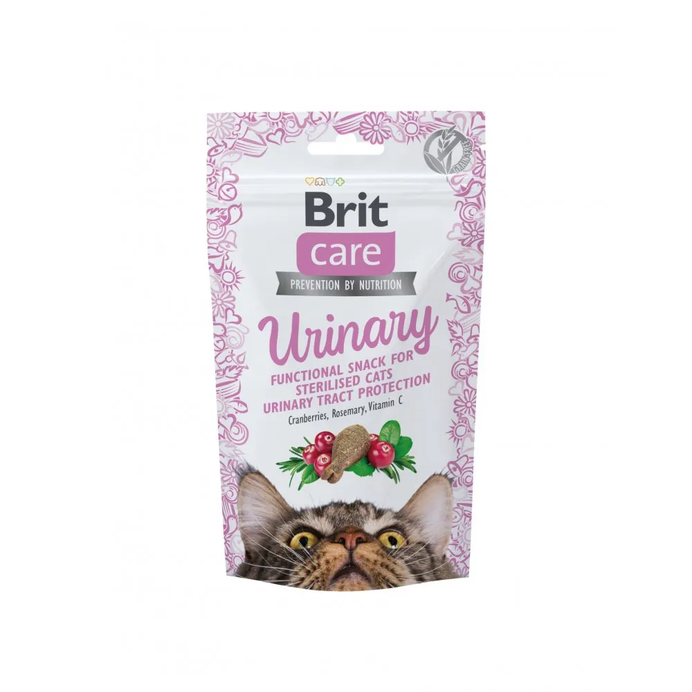 Ласощі Brit Care Snack Urinary з індичкою для котів 50г