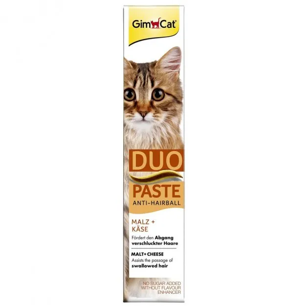 417240 GimCat DUO-паста для виводу шерсті+сир 50г
