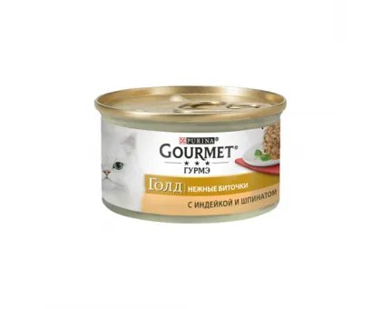 Gourmet Gold Ніжні биточки, Індикою та шпинатом, 85гр.