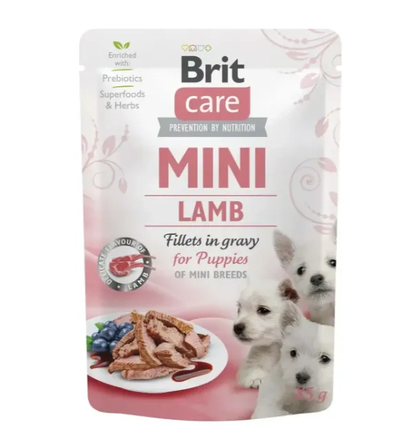 Brit Care Mini Puppy pouch (філе ягня в соусі) 85г