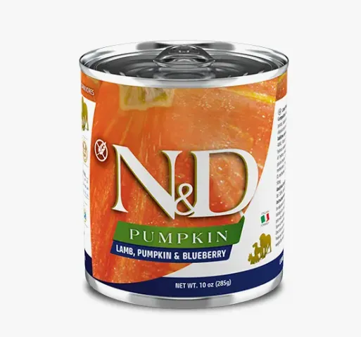 Farmina Dog N&D Grain Free Pumpkin Lamb&Blueberry Adult All Breeds з гарбузом, ягням, чорницею для усіх порід 285г 02851