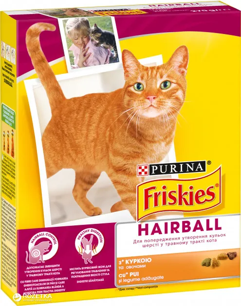 Friskies Hairball для котів (курка&овочі), 270 г
