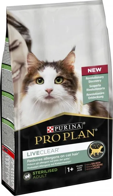 ProPlan 1,4кг LiveClear  Sterilised З лососем для стерилізованих 