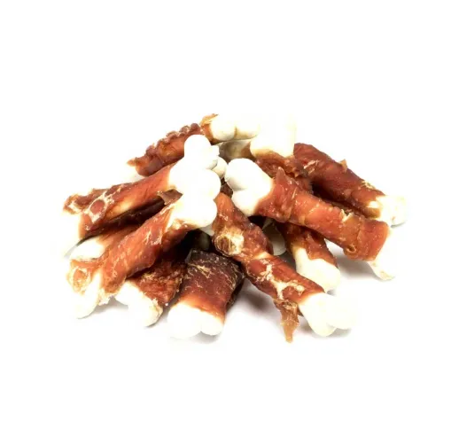 AnimAll Snack м'ясо качки на кальцієвій кістці для собак 1кг 99548