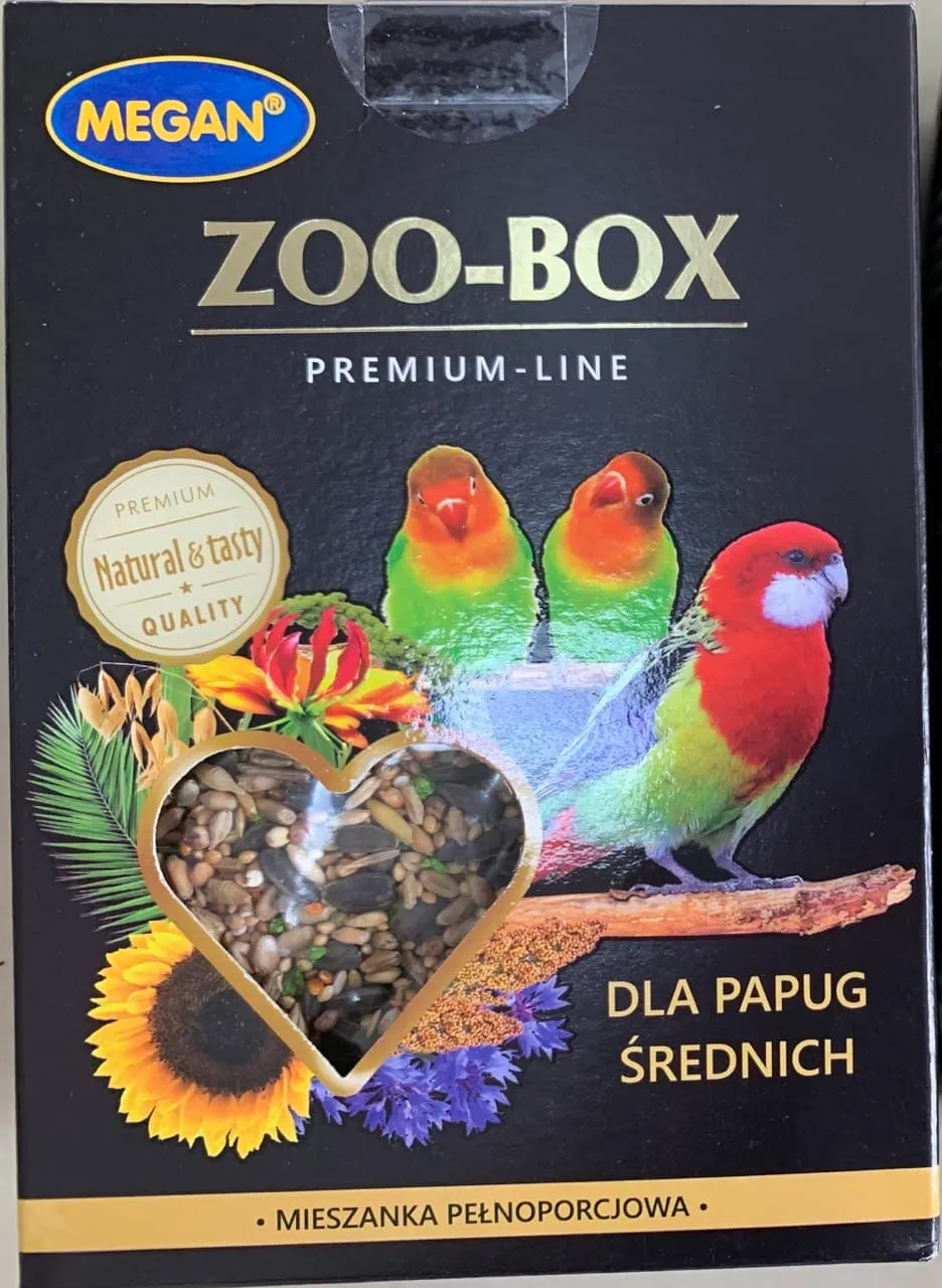 Корм Меган Zoo-Box середні папуги 750гр 12714