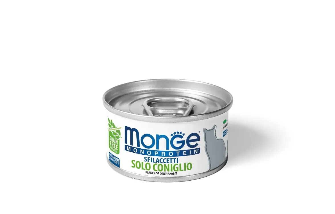 Monge Flakes Monoprotein Cat Rabbit кролик, консерва для котів 80г