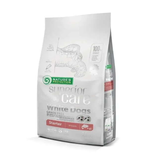 45669 NP SC White Dogs Starter Grain Free All Breeds Salmon (для цуценят усіх порід, лосось) 1.5кг
