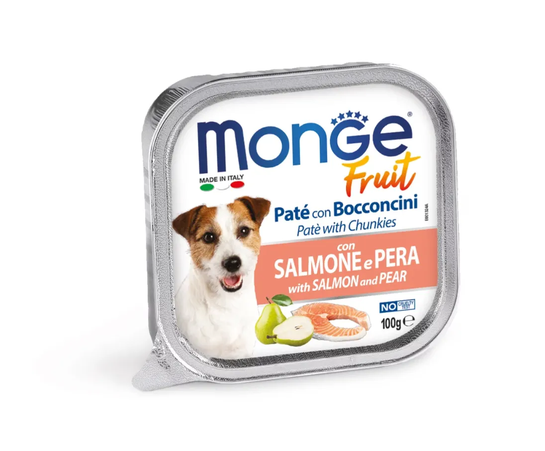 Корм для собак MONGE Fruit Salmon/Pear лосось/груша 100г