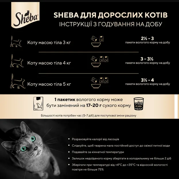 Sheba POU Асорті з риби в соусі 4*85г