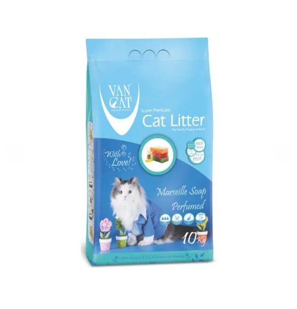 Van Cat Марсельське мило, Наповнювач туалетів бентонітовий, 10 кг