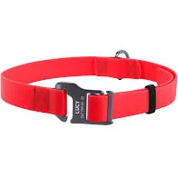 27393 Нашийник WAUDOG Waterproof водостійкий, пластикова пряжка (ширина 15мм, довжина-23-35см) червоний