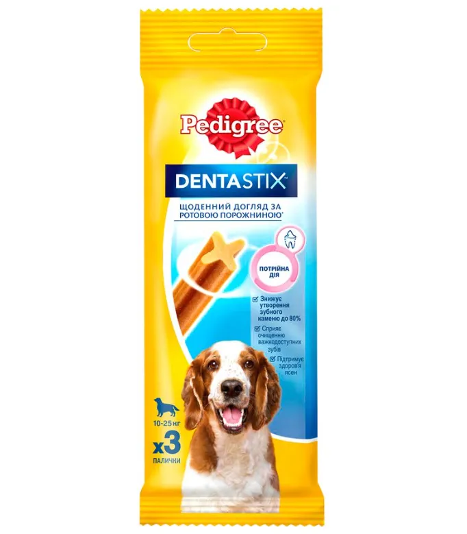 Pedigree Denta Stix 77г жувальні палички для собак