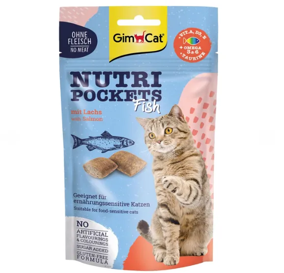 Nutri Pockets Fish для котів Лосось 60г (G-419626)
