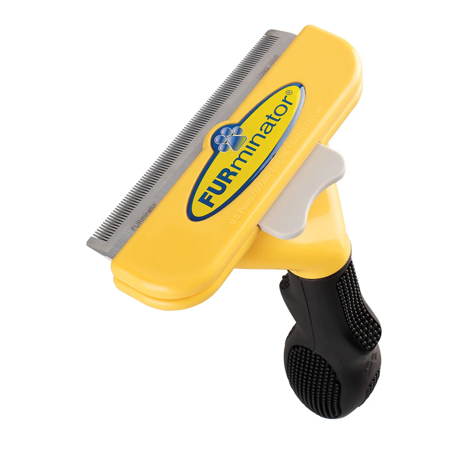 FURminator L 130mm з кнопкою для собак з довгою шерстю DeShedding Tool колір в асорт.