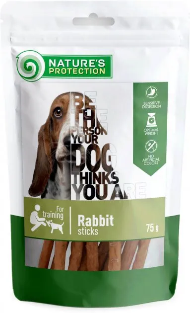 Nature's Protection SC LS Snack Палички з м'ясом кролика для собак 75г