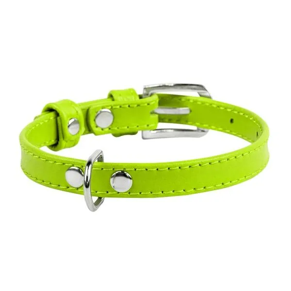32015 Нашийник "CoLLaR GLAMOUR" без прикрас (шир.9мм, довж.19-25см) салатовий