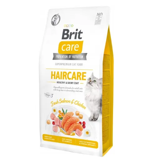 Brit Care Cat GF Haircare Healthy & Shiny Coat, (Здоров'я шкіри і шерсті) 1kg