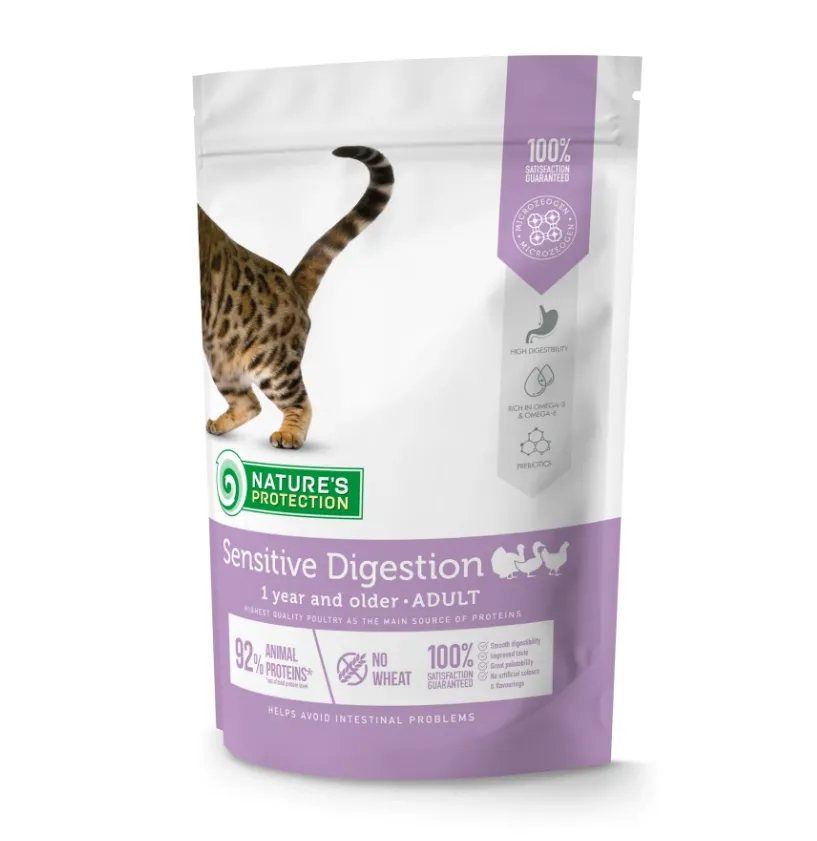 Корм для котів Nature's Protection Sensitive Digestion (чутливе травлення) 400г