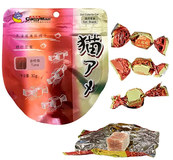Ласощі для котів Catty Man Deli Cube Tuna Цукерки кубики делі з тунцем 30г Z1587