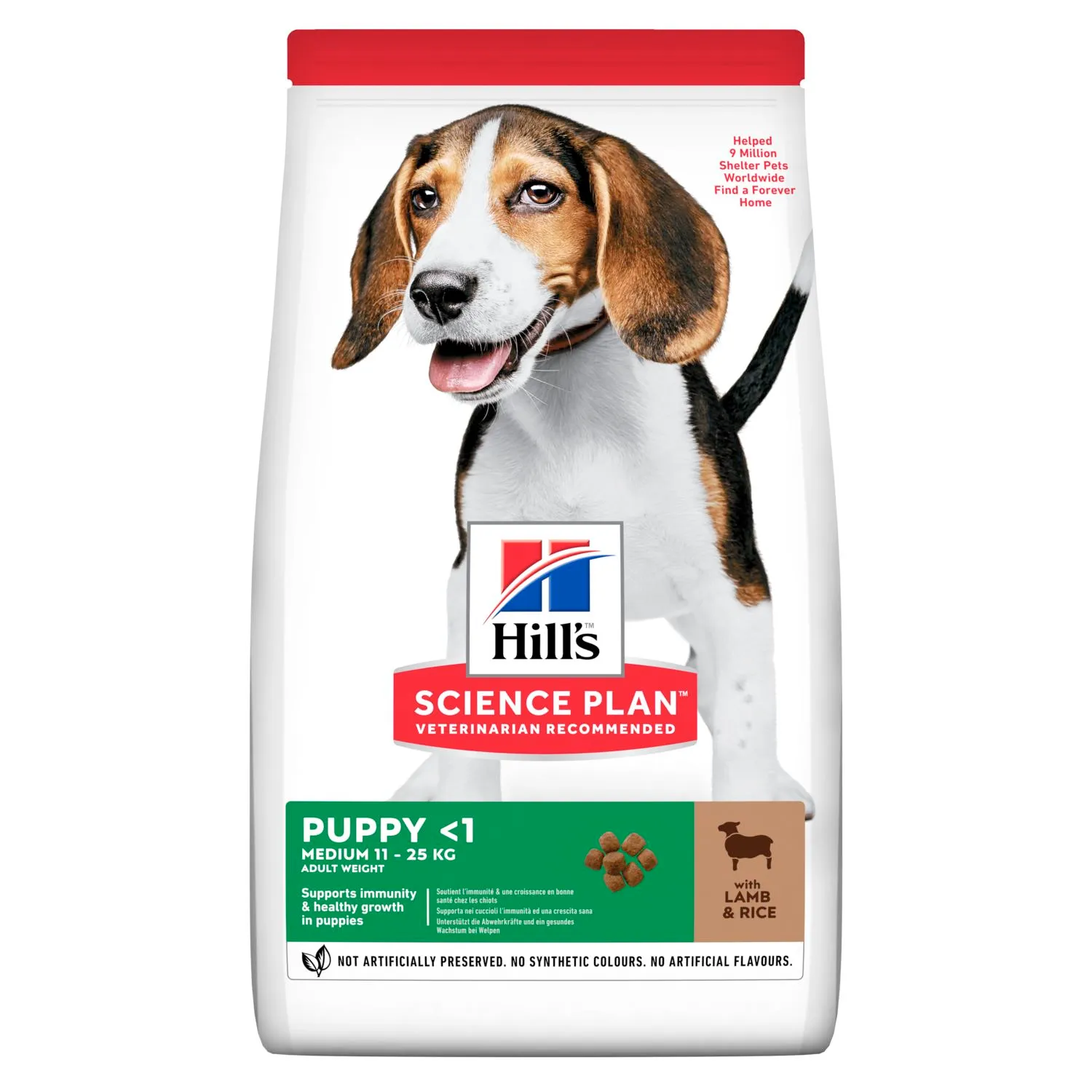 SP Puppy HDev L&R-цуценята(медіум) здоровий розвиток, ягня та рис 1кг